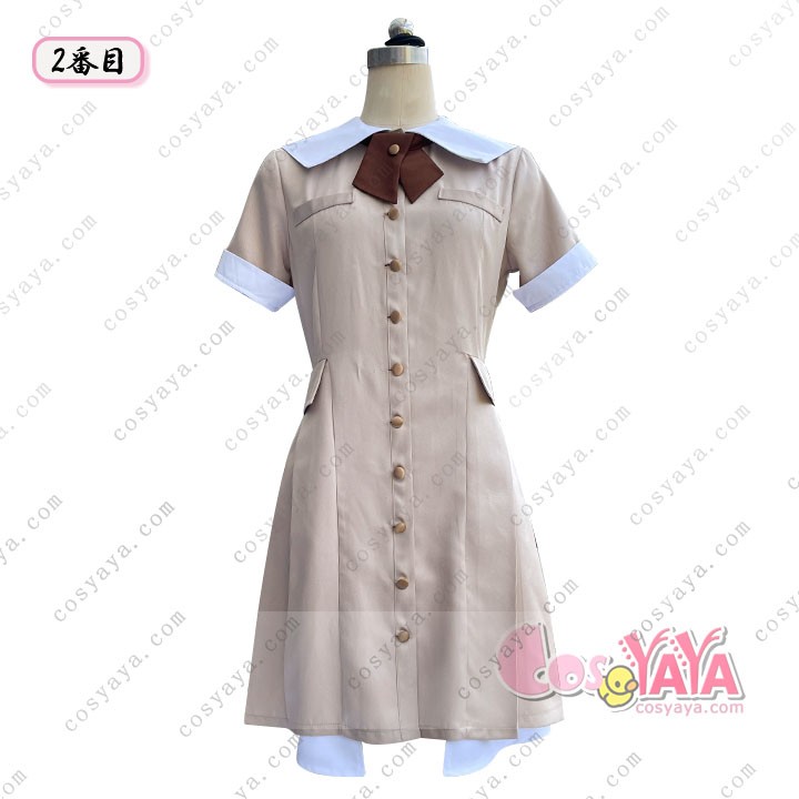 乃木坂46「ネーブルオレンジ」6期生制服コスプレ 半袖ver.｜2025夏スペシャル衣装｜浅カーキ色クラシカル制服再現