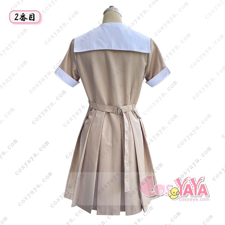 乃木坂46「ネーブルオレンジ」6期生制服コスプレ 半袖ver.｜2025夏スペシャル衣装｜浅カーキ色クラシカル制服再現