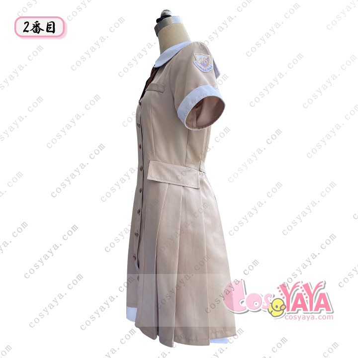 乃木坂46「ネーブルオレンジ」6期生制服コスプレ 半袖ver.｜2025夏スペシャル衣装｜浅カーキ色クラシカル制服再現